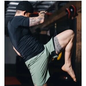 Ten Thousand The Fight Rashguard Black XL S/S Shirt Combat Sport Boxing MMA Gym